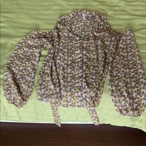 Cold shoulder blouse